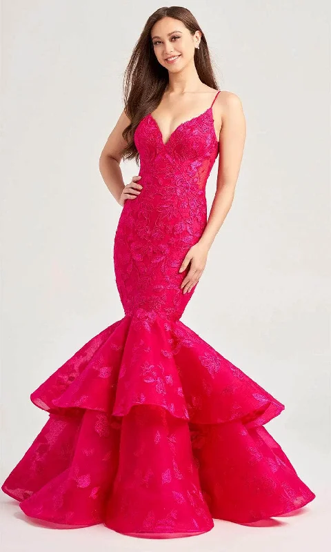 women's limited-edition dressesEllie Wilde EW35092 - Embroidered Mermaid Evening Dress