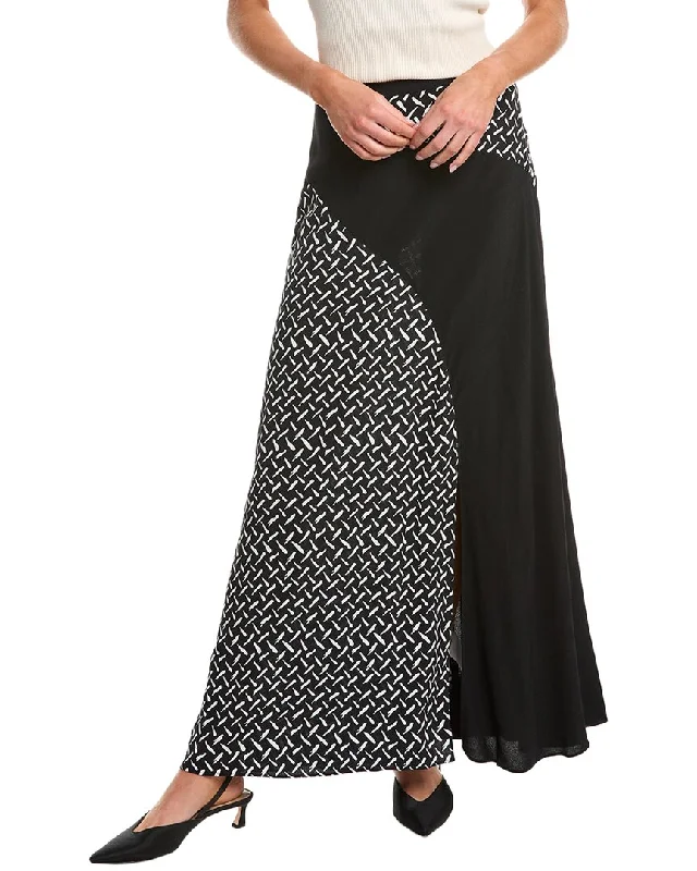 women's tiered skirtsDiane von Furstenberg Ronan Midi Skirt