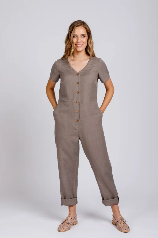 women's wide-leg jumpsuitsMegan Nielsen Durban Jumpsuit and Romper