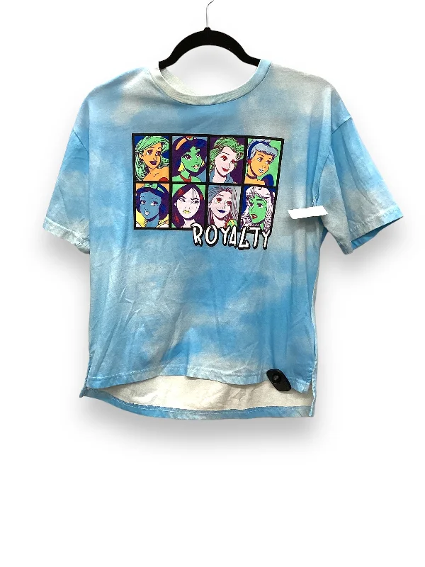 women's T-shirts with eco-friendly fabricBlue Top Short Sleeve Basic Disney Store, Size S