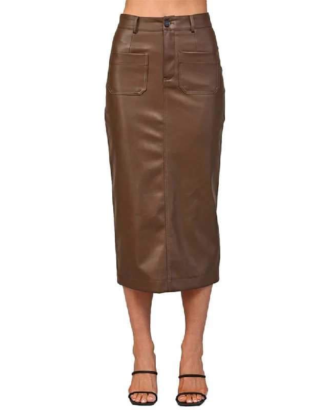 women's elastic-waisted skirts for pregnancyFATE Pencil Skirt