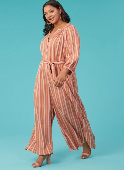 women's jumpsuits with short sleevesMcCalls Romper and Jumpsuit M8288