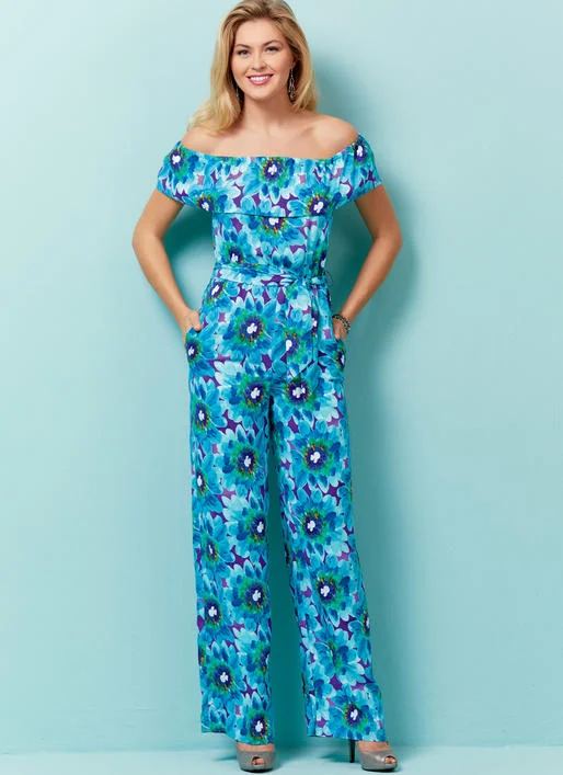 women's jumpsuits for machine-washable fabricsButterick Dress, Romper and Jumpsuit B6566