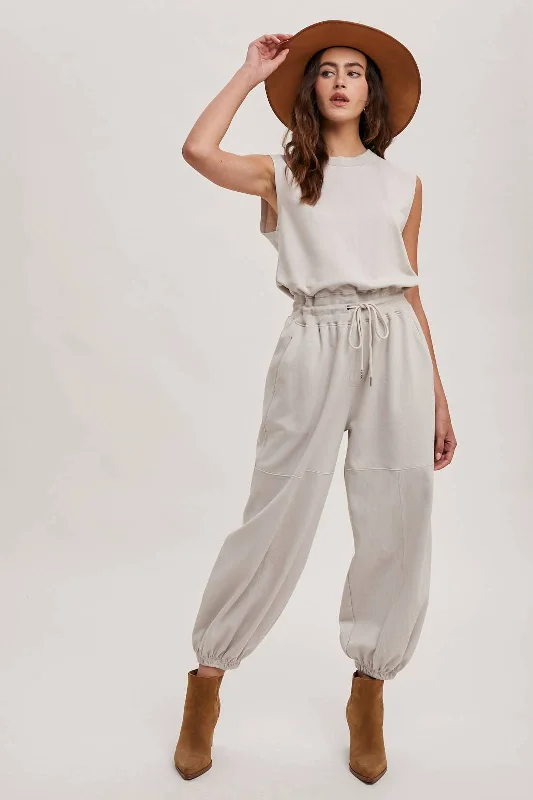 women's jumpsuits for maximalist fashionJesse Active Jumpsuit - Ecru