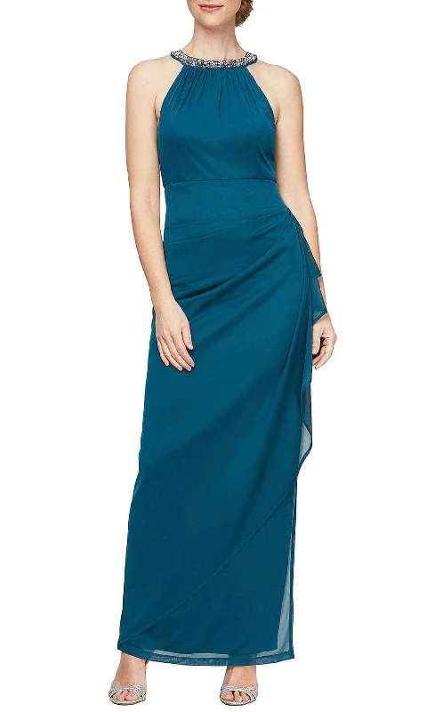 women's plus-size dressesAlex Evenings 8232966 - Cascade Sheath Evening Dress