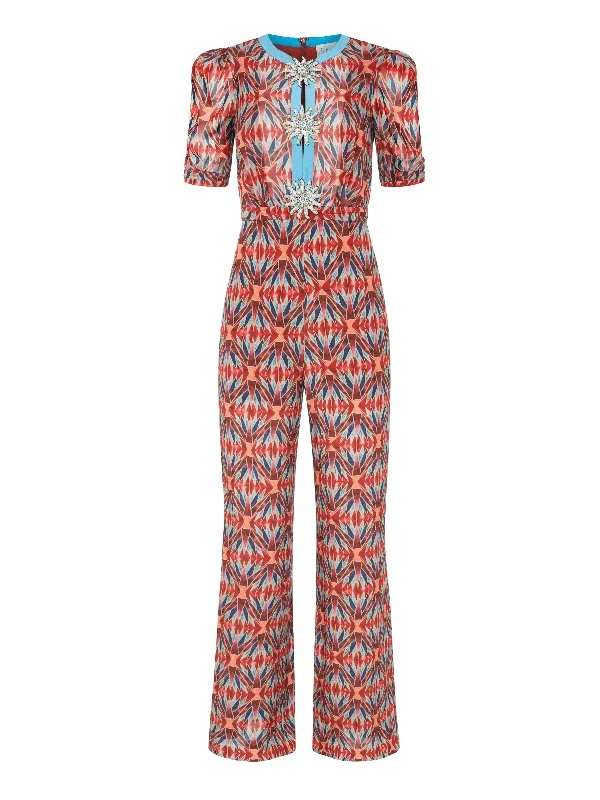 women's jumpsuits with striped patternsJamie Jumpsuit in Topaz