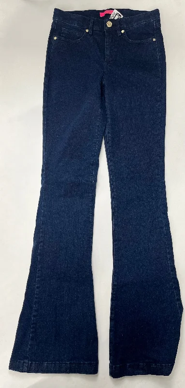 women's denim jeans with patchesJeans Straight By Lilly Pulitzer  Size: 4