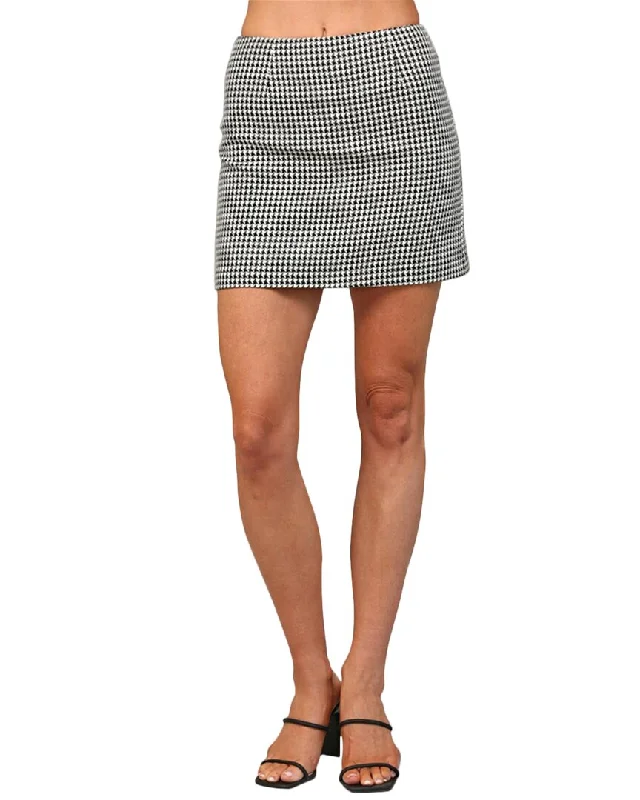 women's bodycon mini skirtsFATE Wool-Blend Mini Skirt