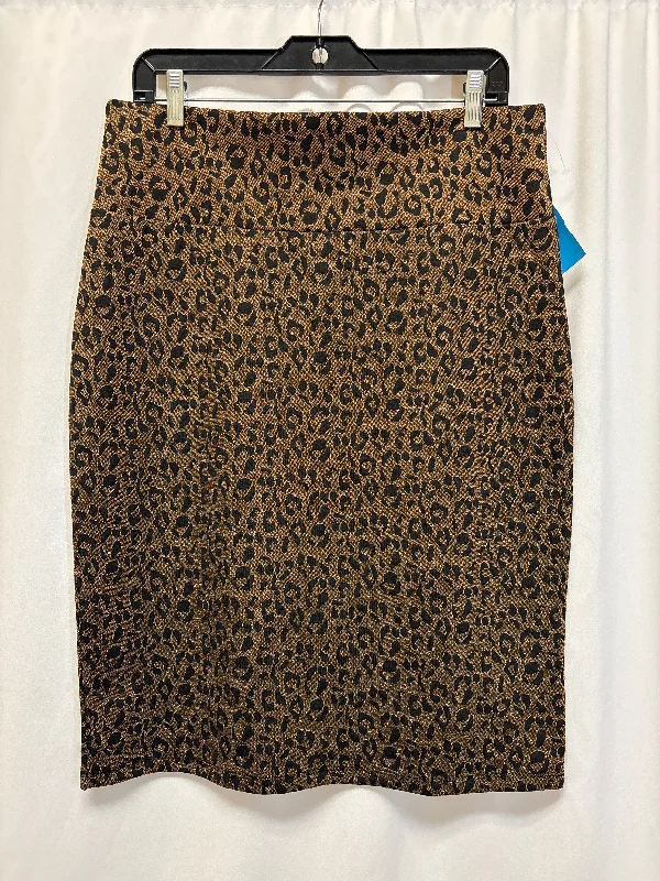 women's work skirtsSkirt Midi By Lularoe In Gold, Size: Xl