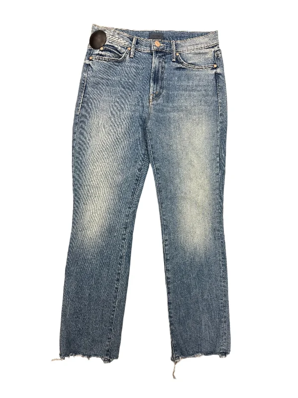 women's denim jeans with distressed hemsJeans Designer By Mother Jeans  Size: 0