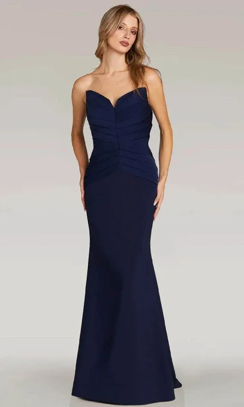 women's halter dressesGia Franco 12312 - Strapless Ruched Evening Dress