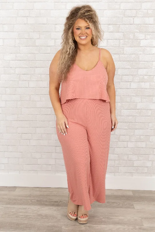 women's jumpsuits for everyday wearFinding My Peace Jumpsuit, Ash Rose