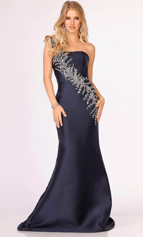 women's unique dressesTerani Couture 231P0176 - One Shoulder Evening Gown