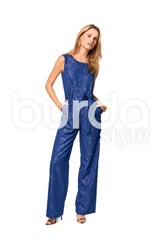 women's jumpsuits with V-necksBurda Jumpsuit, Trousers and Top 6516