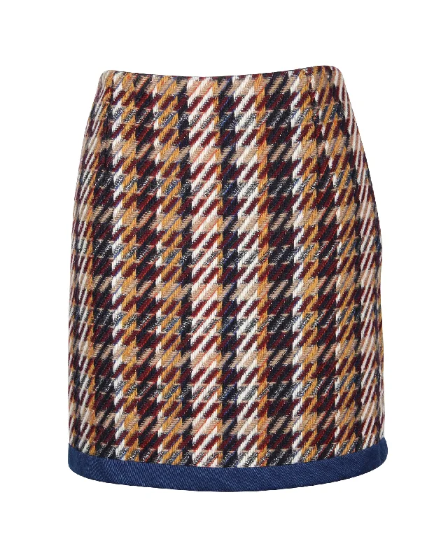 women's dressy skirtsSandro 'Nasty' Tweed Mini Skirt in Multicolor Cotton