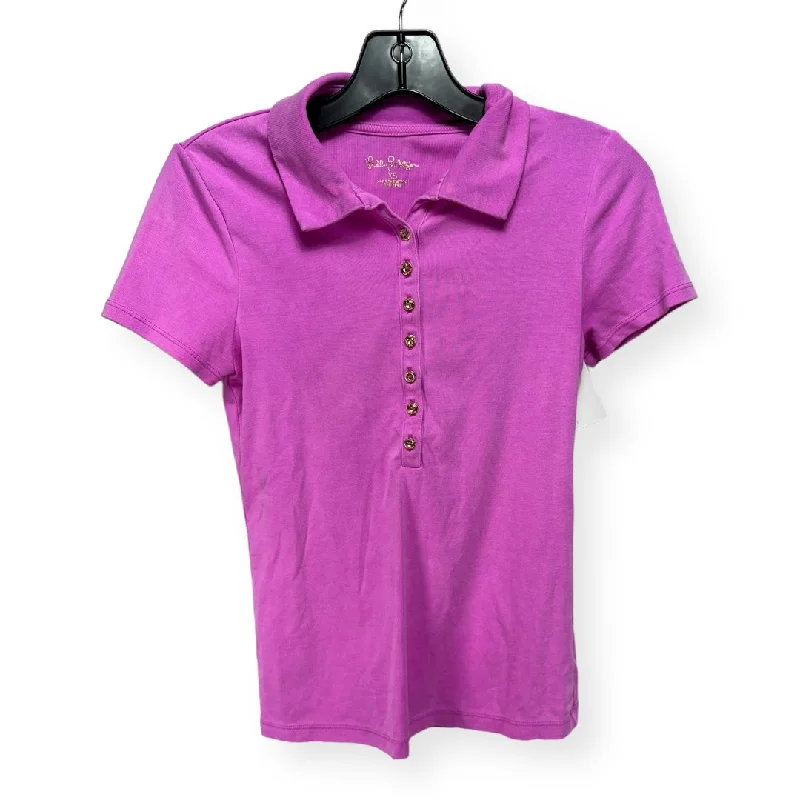 affordable women's T-shirtsReema Polo in Crocus Petal Pink Designer Lilly Pulitzer, Size XS