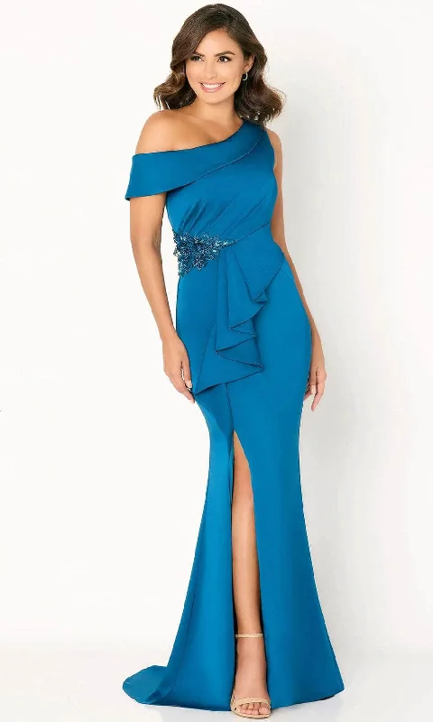 women's business casual dressesCameron Blake CB782 - Asymmetric Mermaid Evening Dress