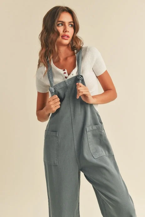 women's jumpsuits for wrinkle-resistant materialsReady For It Washed Jumpsuit