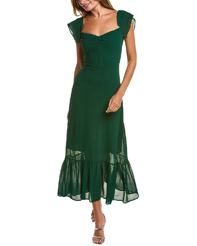 women's lace-up dressesJL Luxe Edessa Maxi Dress