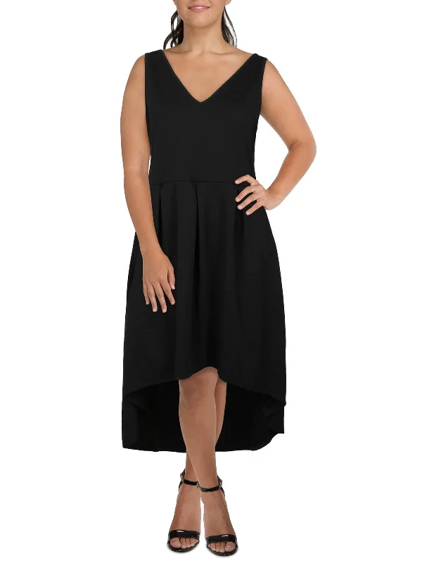 women's everyday dressesPlus Womens Hi-Low Sleeveless Maxi Dress