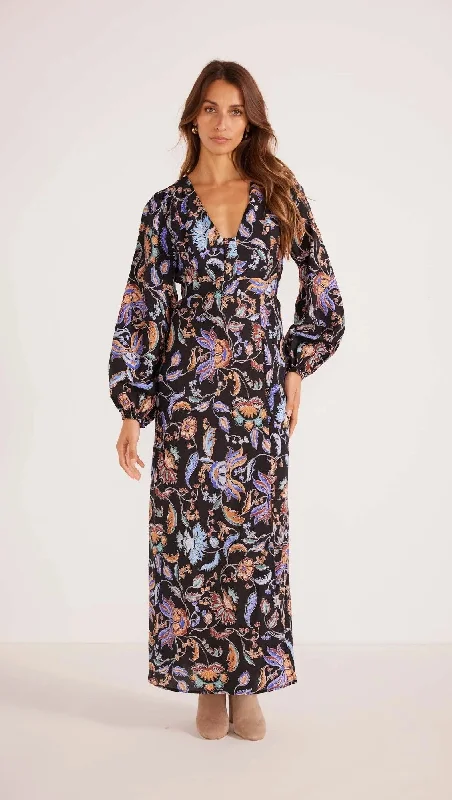 women's bespoke dressesMinkPink Celeste Long Sleeve Midi Dress