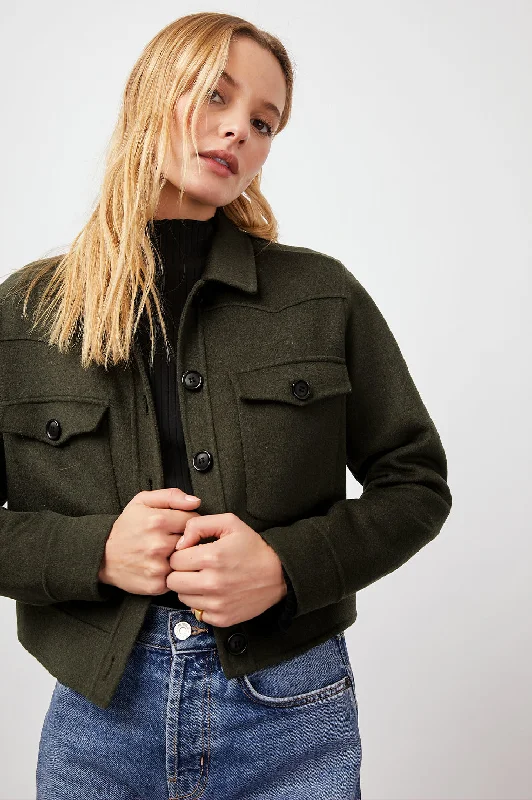 women's trench coatsEASTON JACKET - OLIVE