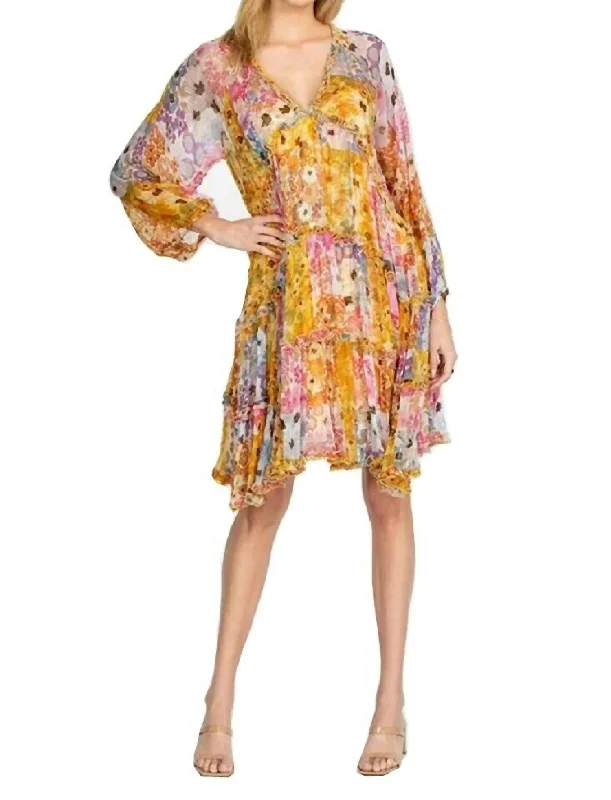 women's wrinkle-resistant dressesRenee Mini Dress in Multi