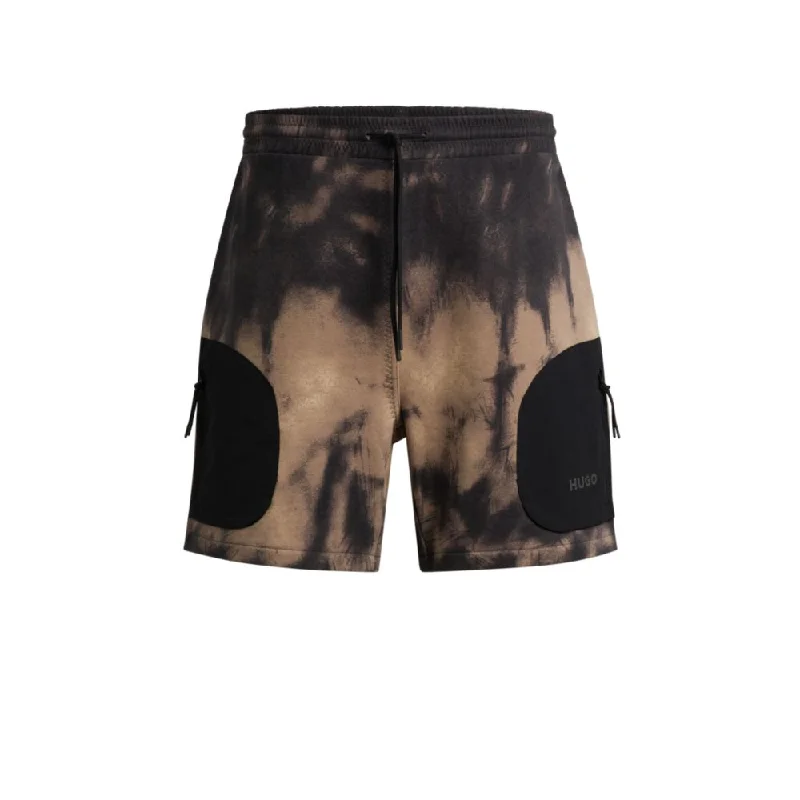 women's luxury shortsCotton-terry relaxed-fit shorts with logo print