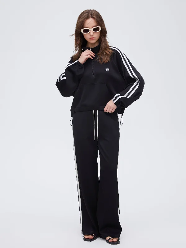 women's coats with adjustable sleevesDraped Acetate Track Jacket