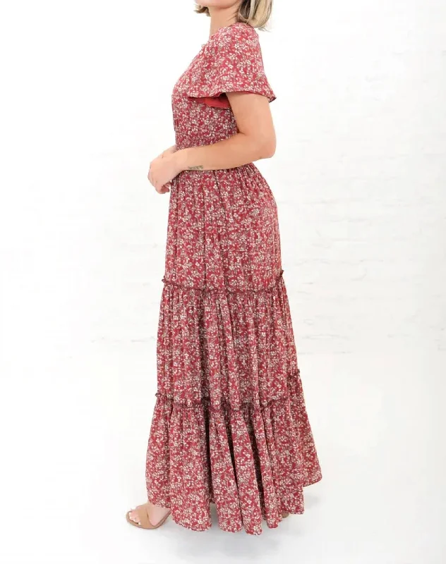 women's cocktail dressesPretend For The Day Maxi Dress in Red