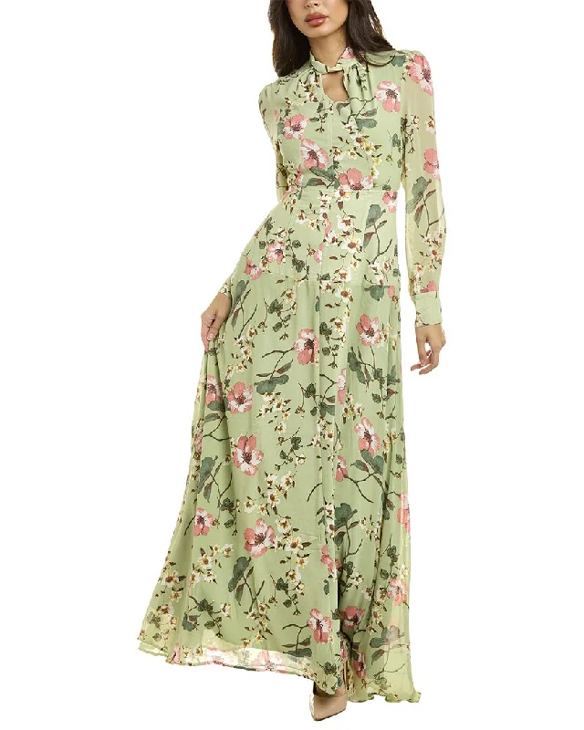 women's metallic dressesGracia Floral Maxi Dress