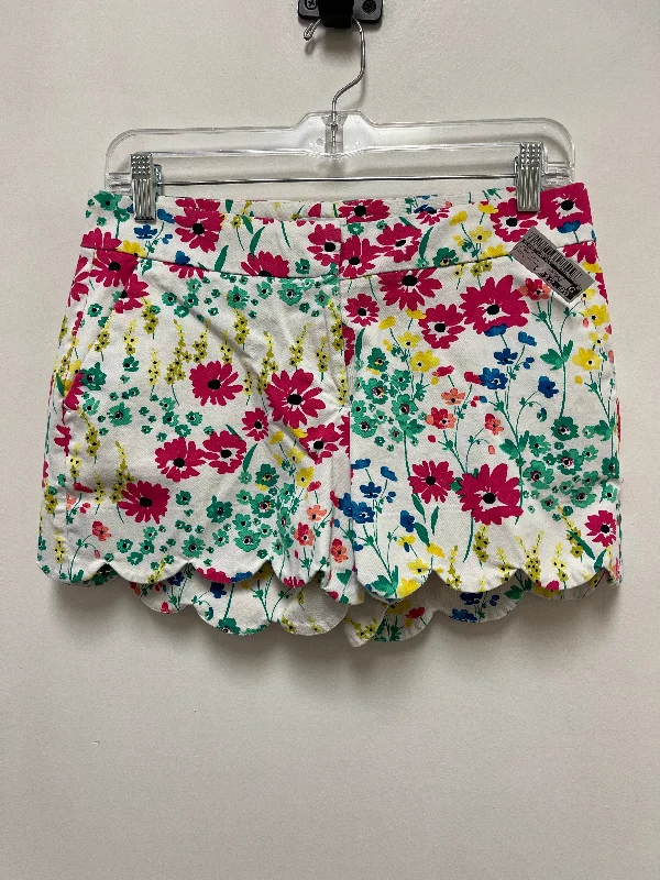 women's mid-rise shortsFloral Print Shorts Crown And Ivy, Size 4