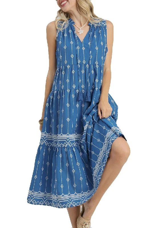 women's eco-friendly dressesUmgee Women's Dresses A-Line Midi Dress with Tassel