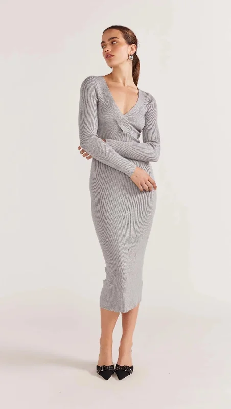 women's cold-shoulder dressesStaple The Label Molly Knit Midi Dress