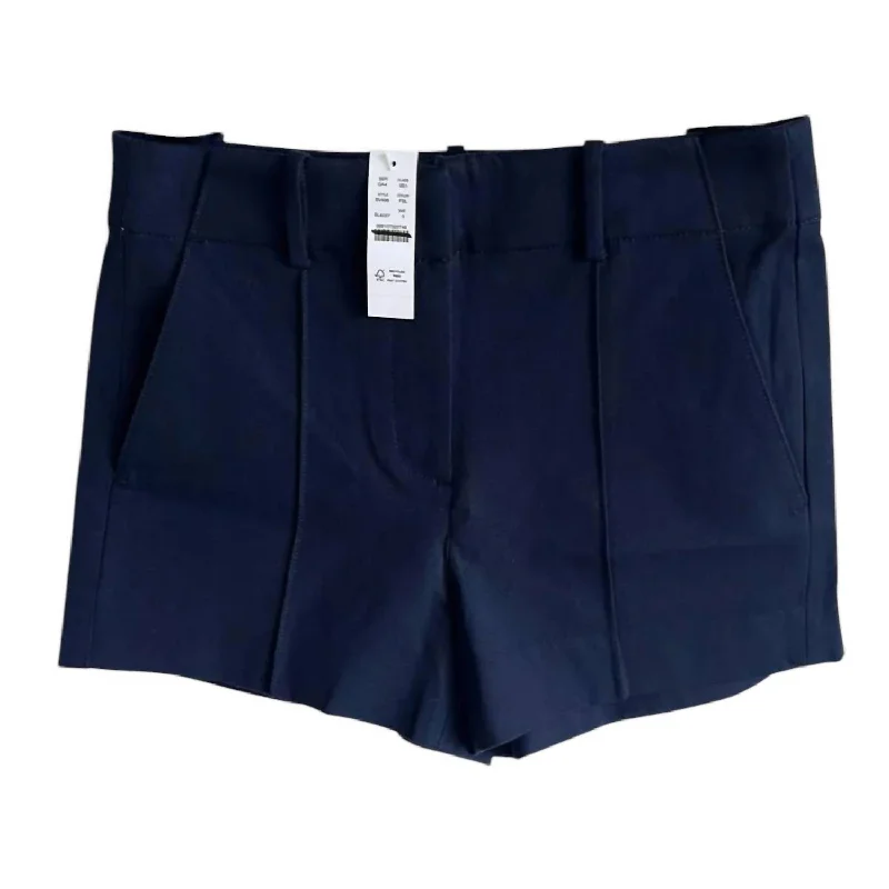 women's drawstring shortsWomen's Pintuck Suit Short In Navy