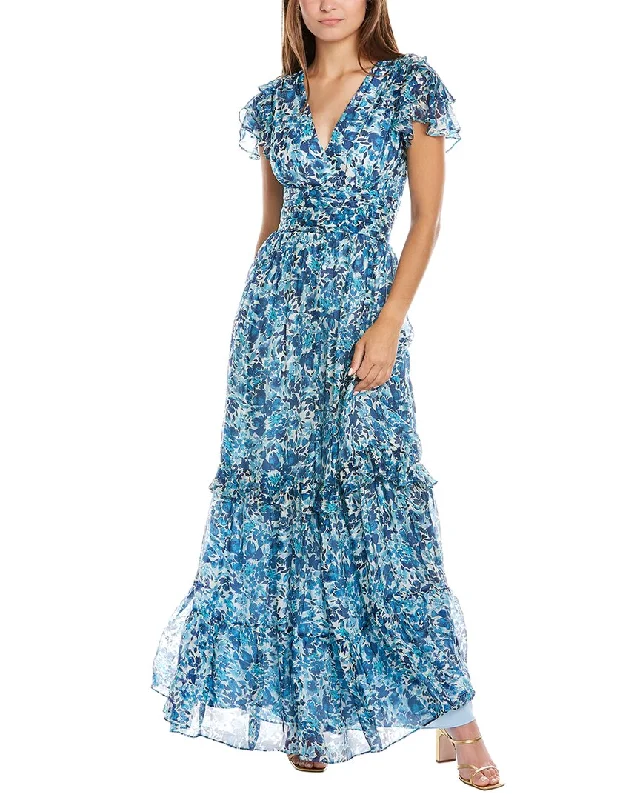 women's high-end dressesShoshanna Hearst Maxi Dress