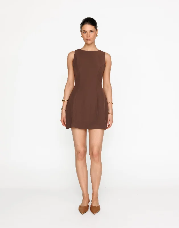 women's sheath dressesCordelia Mini Dress (Cocoa)