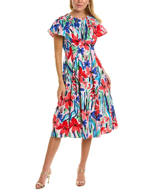 women's vintage dressesMaggy London Poplin Midi Dress