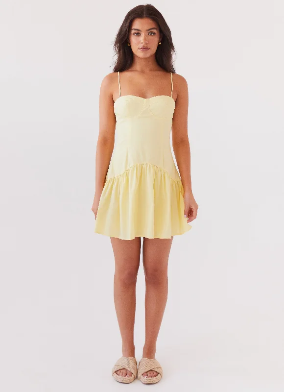 women's maximalist dressesEndless Summer Mini Dress - Canary