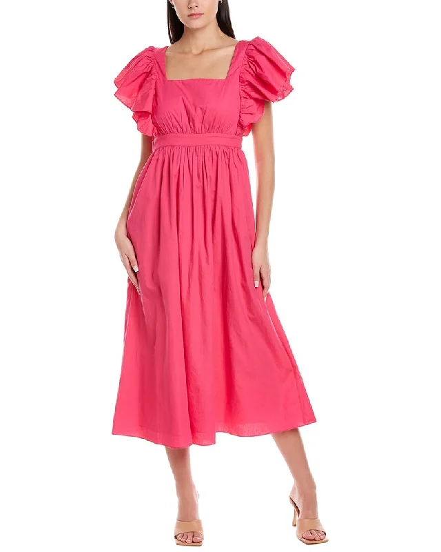 women's designer dressesGarrie B Ruffle Maxi Dress