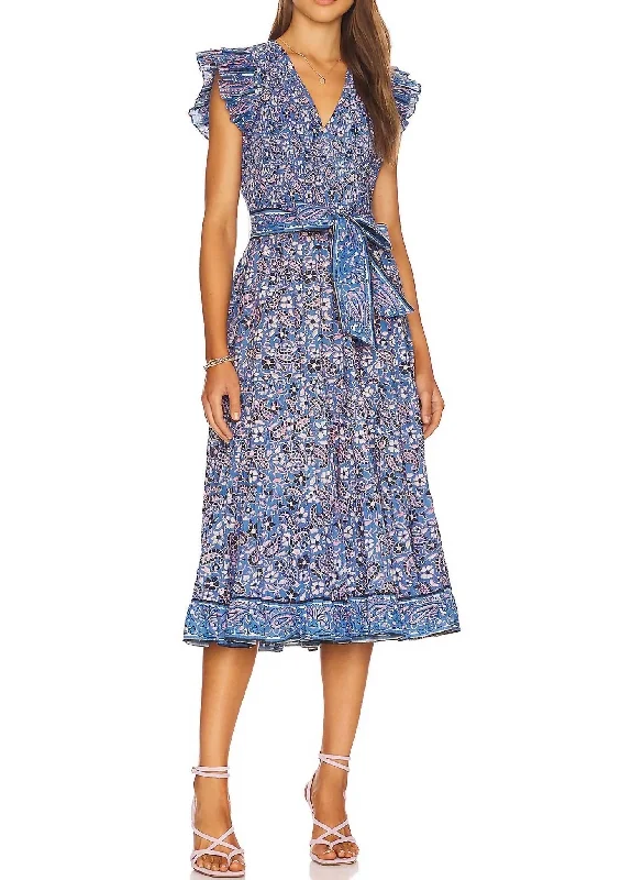 women's evening dressesAutumn Midi Dress In Paisley Print