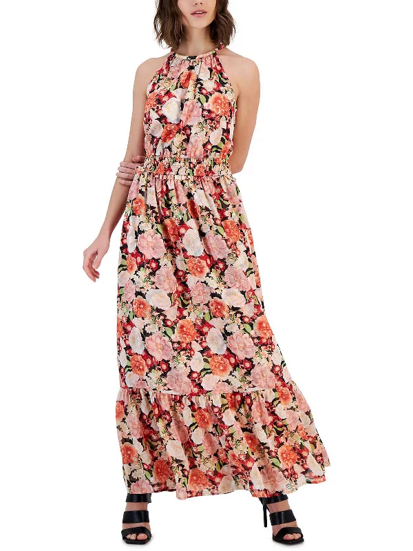 women's versatile dressesWomens Floral Print Long Maxi Dress