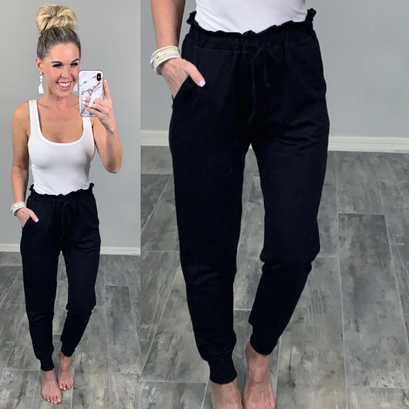 women's relaxed-fit pantsPerfect Pocket Joggers - Black