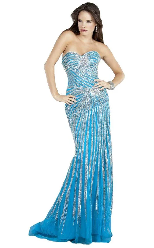 women's pear-shaped body dressesJovani 4343 Long Formal Strapless Prom Dress