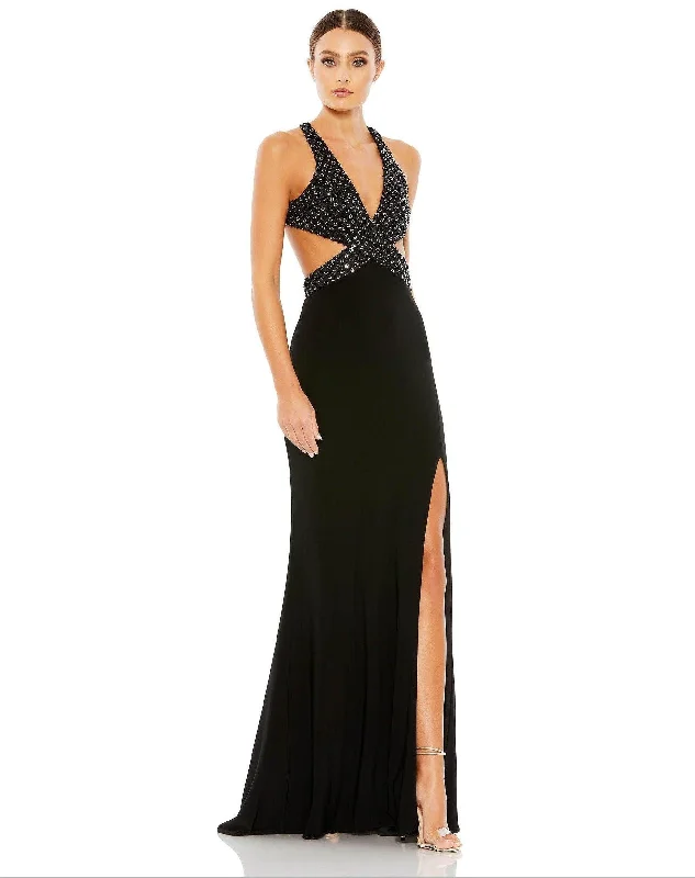 women's stretchy dressesMac Duggal Long Formal Fitted Prom Dress Sale