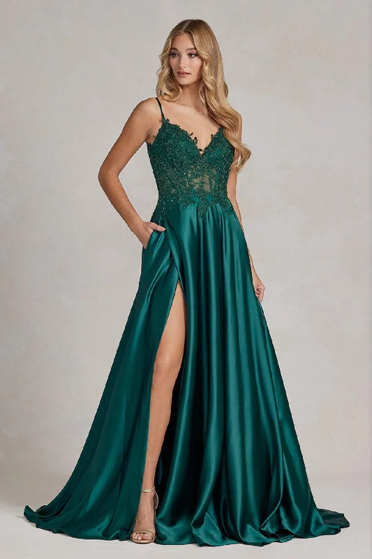 women's made-to-order dressesNox Anabel K1121 Prom Long Sexy Slit Formal Dress