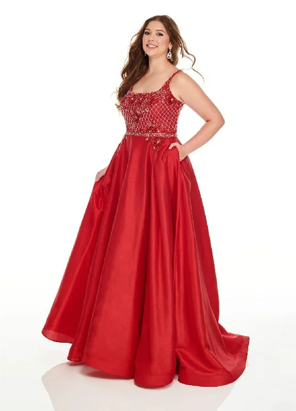 women's off-the-shoulder dressesRachel Allan Prom Long Plus Size Dress