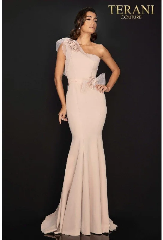 women's one-shoulder dressesTerani Couture 2011E2092 One Shoulder Long Prom Dress