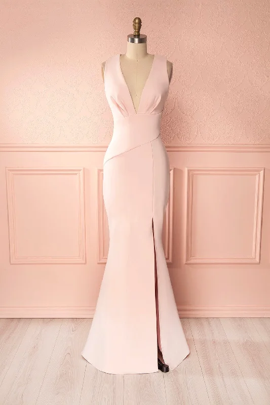 women's limited-edition dressesCamila Sunrise | Light Pink Mermaid Gown