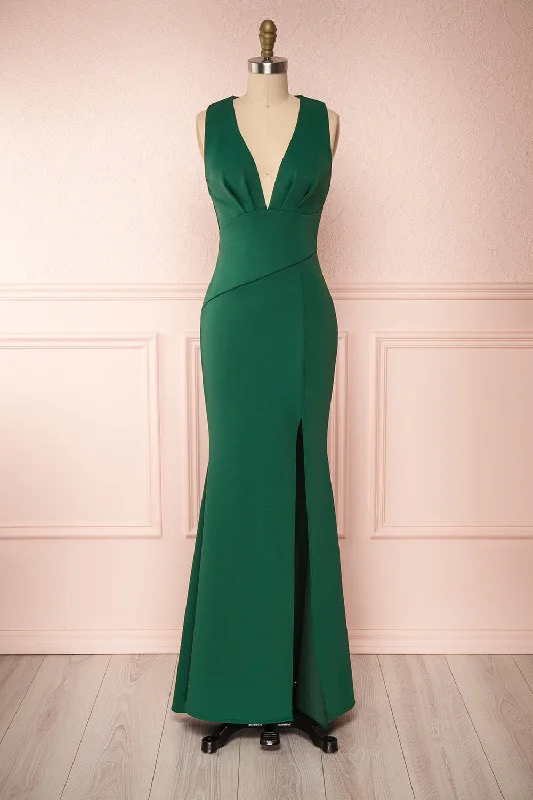 women's minimalist dressesCamila Green | Fitted Mermaid Gown